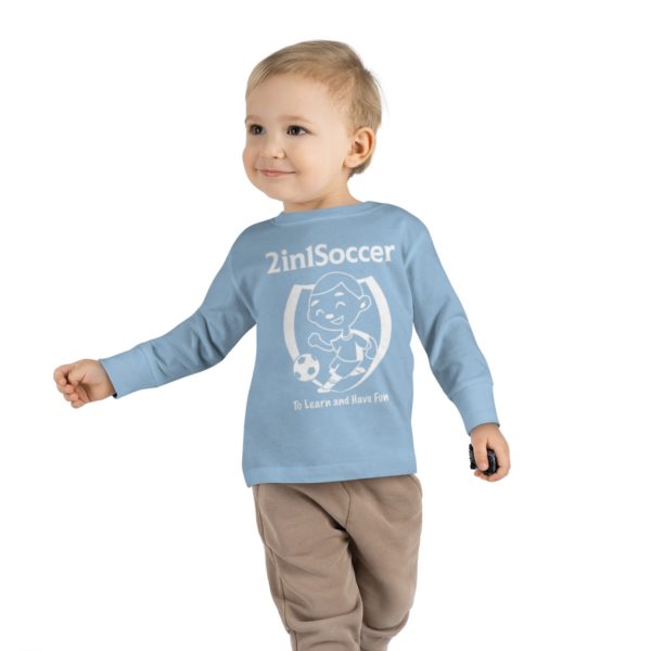 Toddler Long Sleeve Tee white logo - Image 11