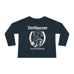 Toddler Long Sleeve Tee white logo