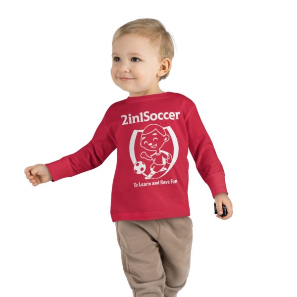Toddler Long Sleeve Tee white logo - Image 27