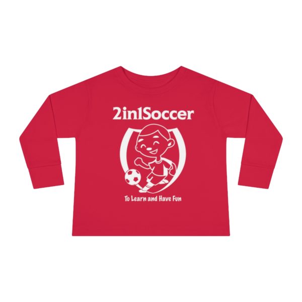 Toddler Long Sleeve Tee white logo - Image 25