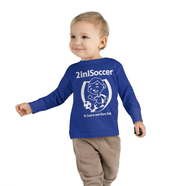 Toddler Long Sleeve Tee white logo - Image 15