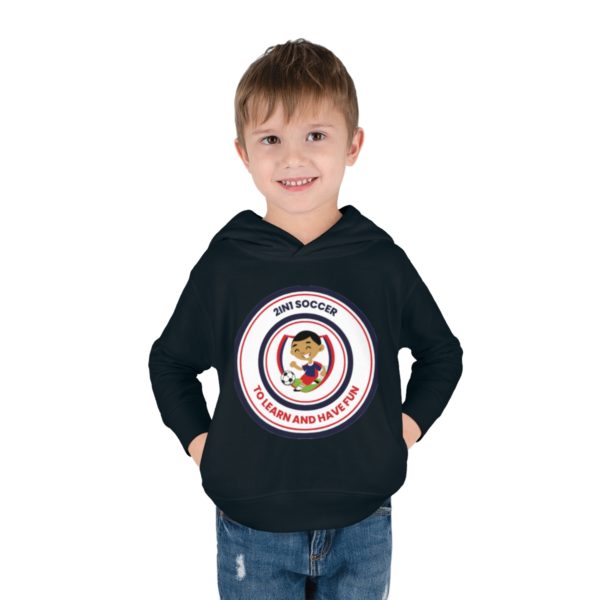 Toddler Pullover Fleece Hoodie circle logo - Image 35