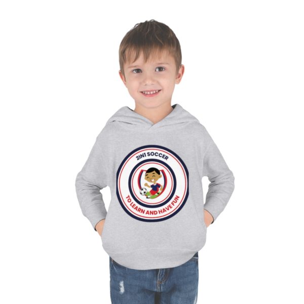 Toddler Pullover Fleece Hoodie circle logo - Image 11