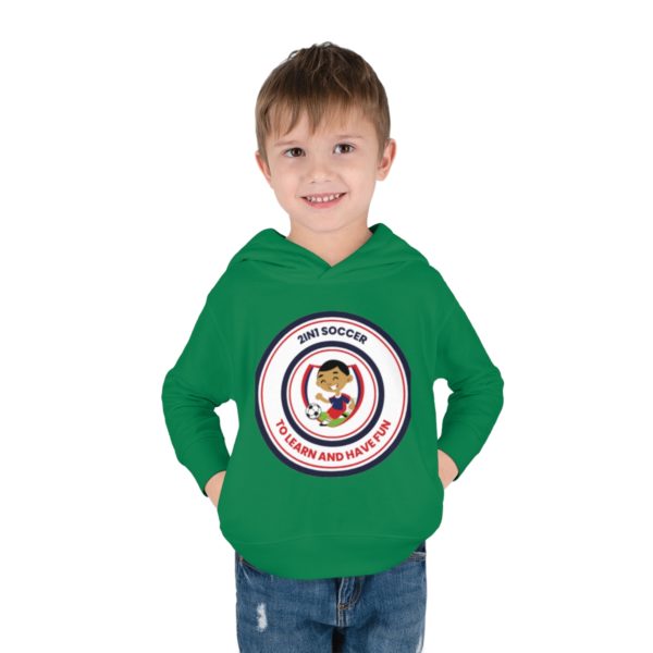 Toddler Pullover Fleece Hoodie circle logo - Image 15