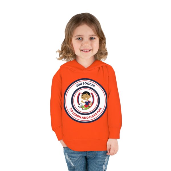 Toddler Pullover Fleece Hoodie circle logo - Image 4