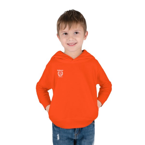 Toddler Pullover Fleece Hoodie small logo - Image 7