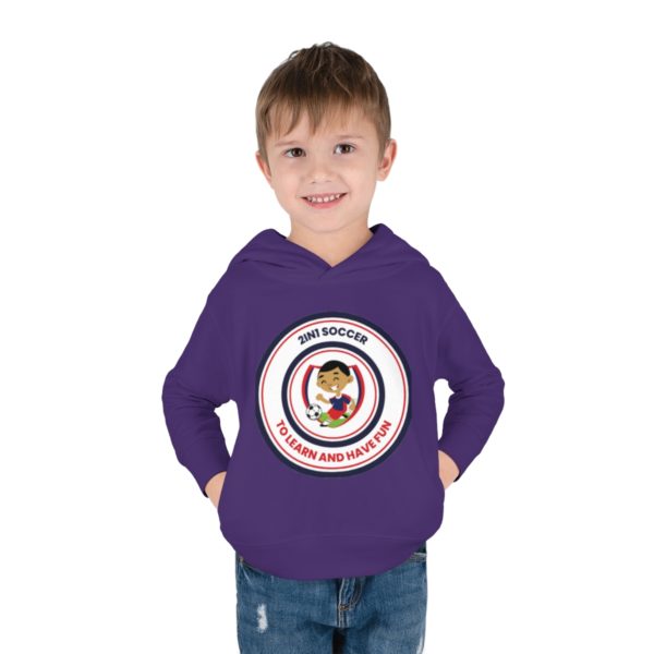 Toddler Pullover Fleece Hoodie circle logo - Image 43