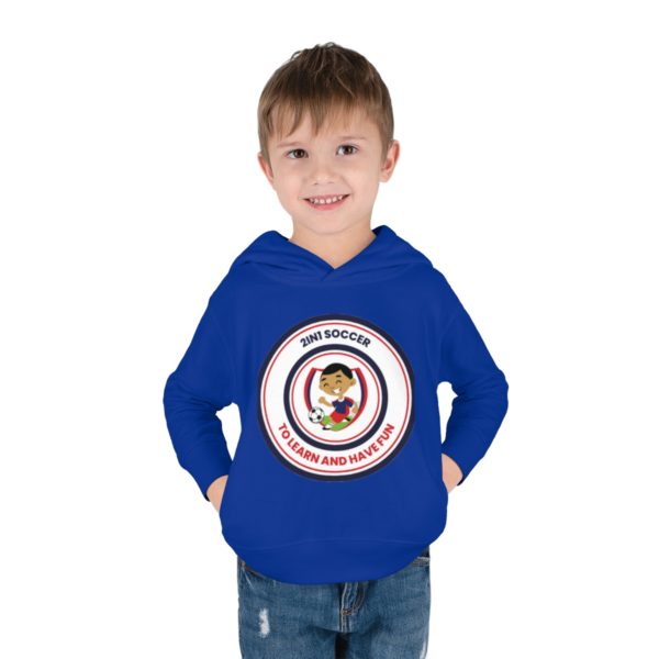Toddler Pullover Fleece Hoodie circle logo - Image 27