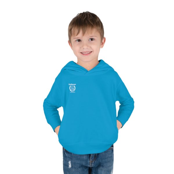 Toddler Pullover Fleece Hoodie small logo - Image 23
