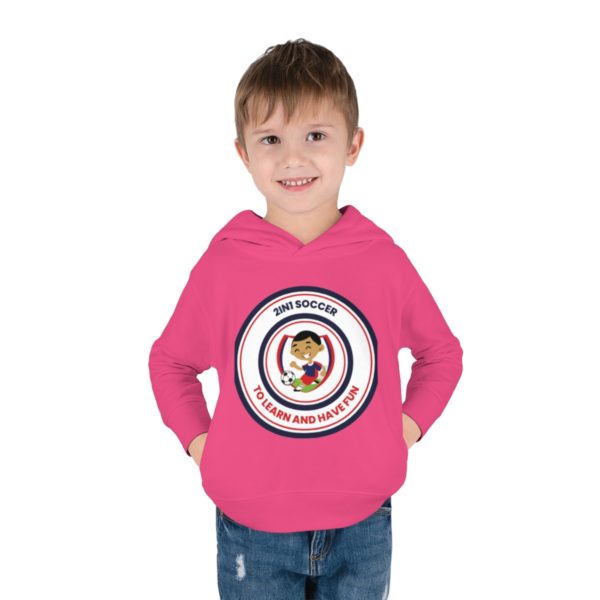 Toddler Pullover Fleece Hoodie circle logo - Image 55