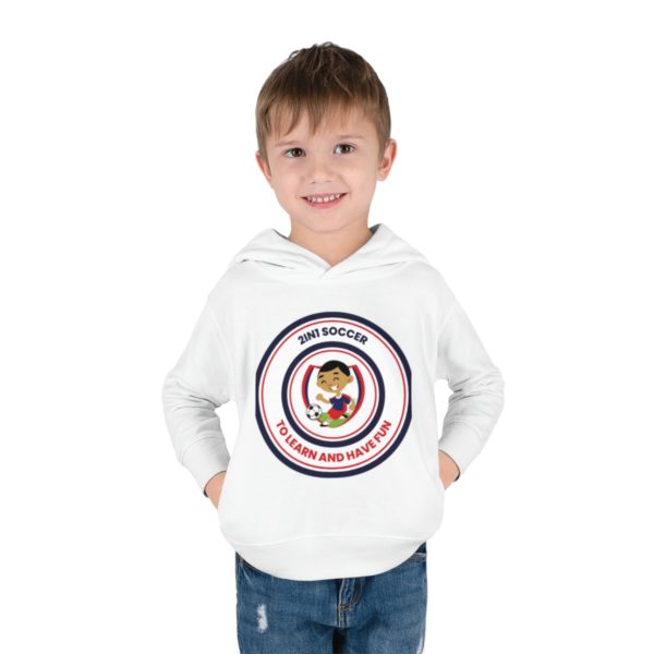 Toddler Pullover Fleece Hoodie circle logo - Image 7