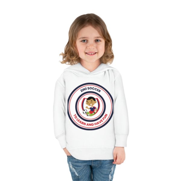 Toddler Pullover Fleece Hoodie circle logo - Image 8