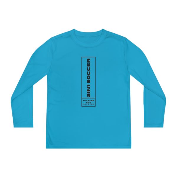 Youth Long Sleeve Competitor Tee modern logo - Image 2