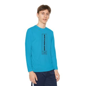 Youth Long Sleeve Competitor Tee modern logo