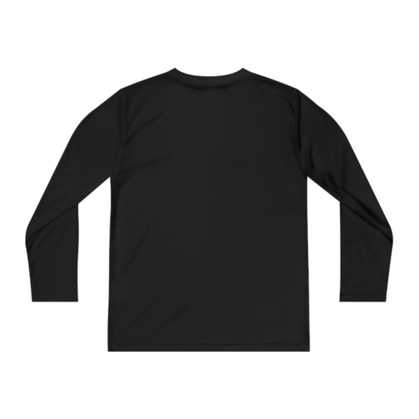 Youth Long Sleeve Competitor Tee white logo - Image 18