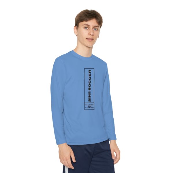 Youth Long Sleeve Competitor Tee modern logo - Image 39