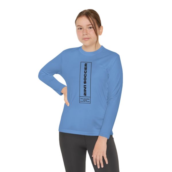 Youth Long Sleeve Competitor Tee modern logo - Image 40
