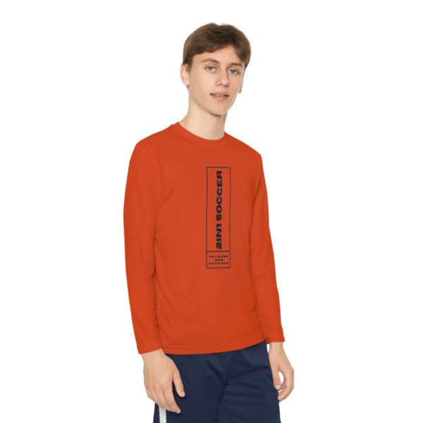 Youth Long Sleeve Competitor Tee modern logo - Image 27