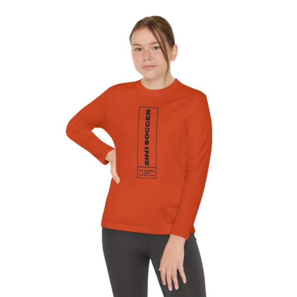 Youth Long Sleeve Competitor Tee modern logo - Image 28