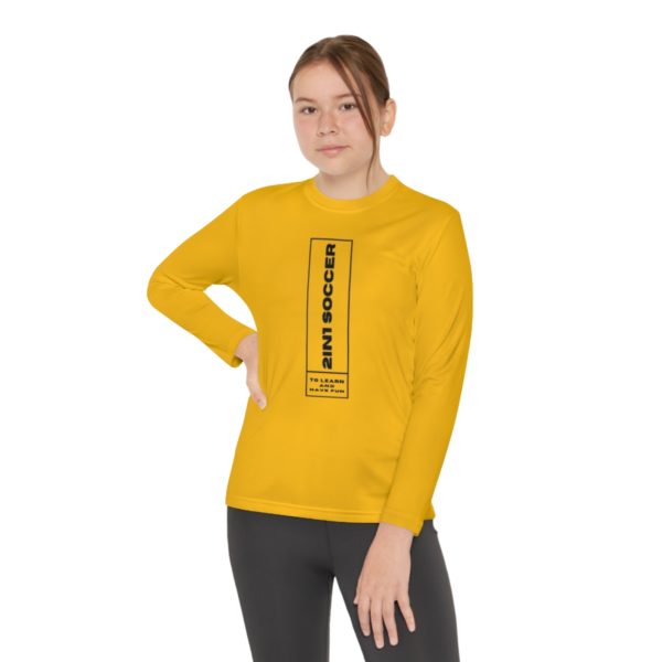 Youth Long Sleeve Competitor Tee modern logo - Image 24