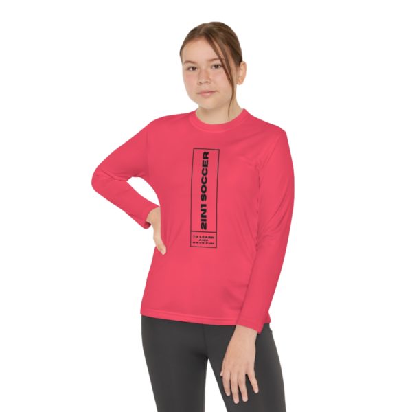 Youth Long Sleeve Competitor Tee modern logo - Image 68