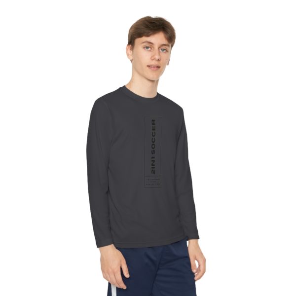 Youth Long Sleeve Competitor Tee modern logo - Image 19