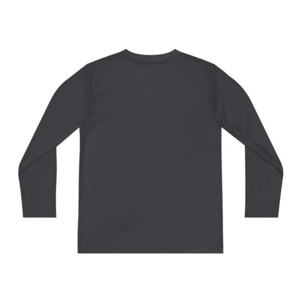 Youth Long Sleeve Competitor Tee white logo - Image 14