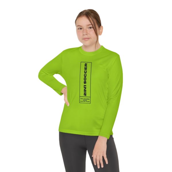 Youth Long Sleeve Competitor Tee modern logo - Image 32