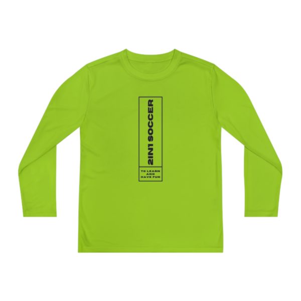 Youth Long Sleeve Competitor Tee modern logo - Image 29