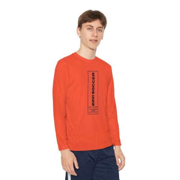 Youth Long Sleeve Competitor Tee modern logo - Image 15