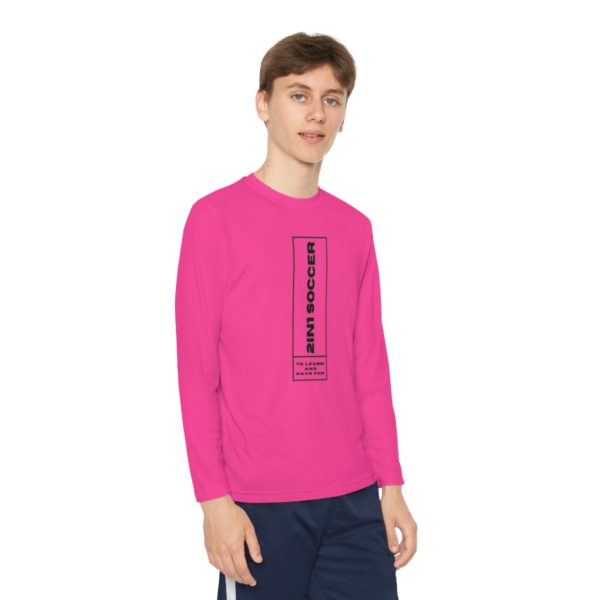 Youth Long Sleeve Competitor Tee modern logo - Image 55