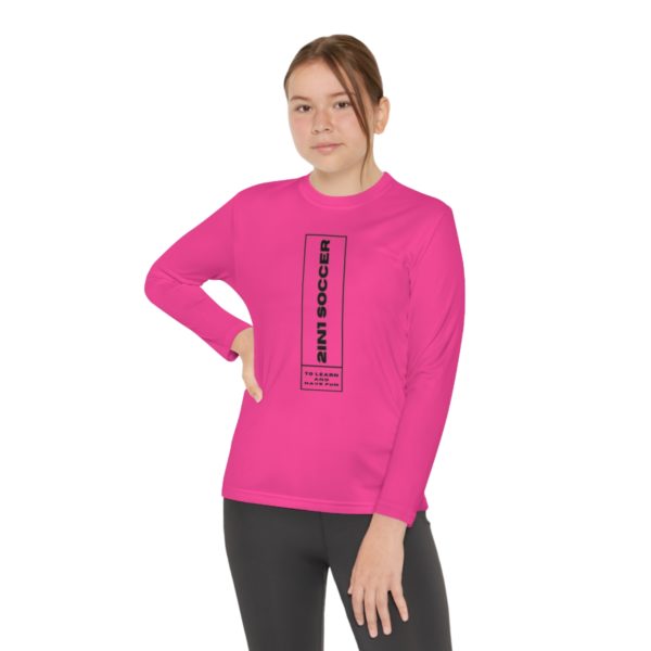 Youth Long Sleeve Competitor Tee modern logo - Image 56
