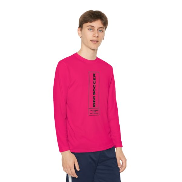 Youth Long Sleeve Competitor Tee modern logo - Image 63
