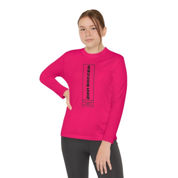 Youth Long Sleeve Competitor Tee modern logo - Image 64