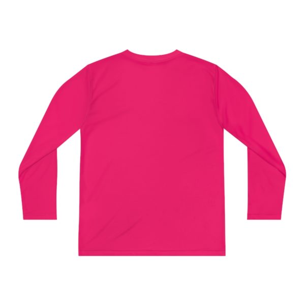 Youth Long Sleeve Competitor Tee white logo - Image 62