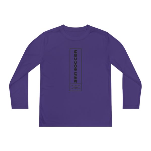 Youth Long Sleeve Competitor Tee modern logo - Image 49