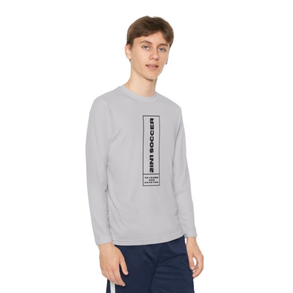 Youth Long Sleeve Competitor Tee modern logo - Image 11