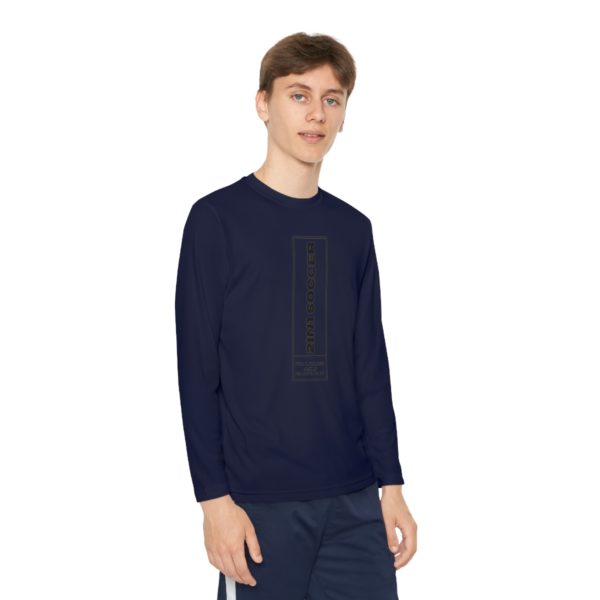 Youth Long Sleeve Competitor Tee modern logo - Image 47