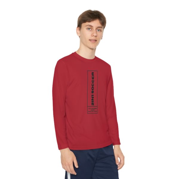Youth Long Sleeve Competitor Tee modern logo - Image 59