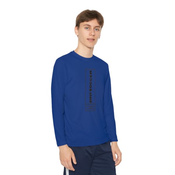 Youth Long Sleeve Competitor Tee modern logo - Image 43