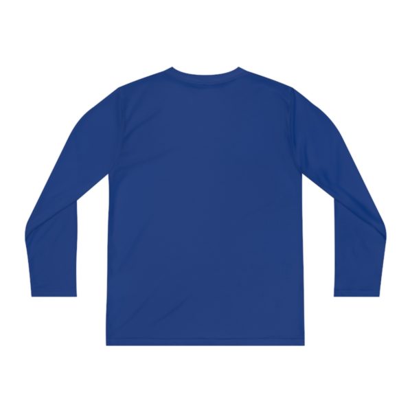 Youth Long Sleeve Competitor Tee white logo - Image 42