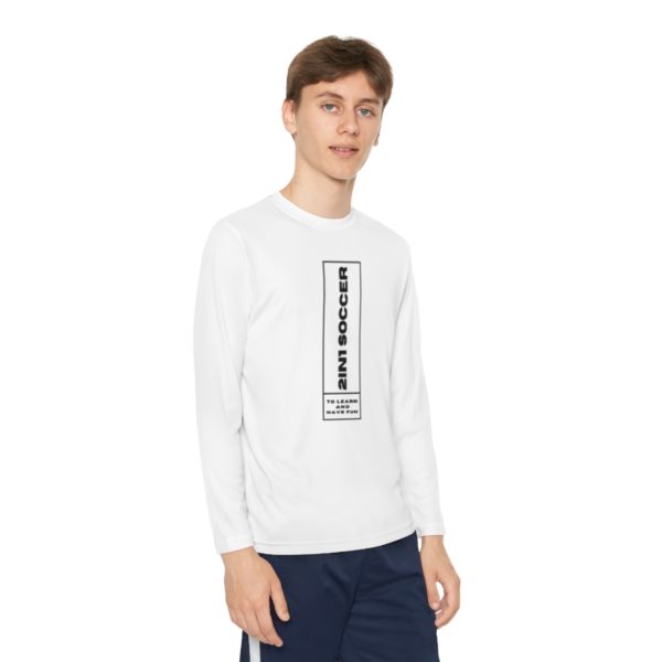 Youth Long Sleeve Competitor Tee modern logo - Image 7
