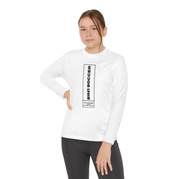 Youth Long Sleeve Competitor Tee modern logo - Image 8