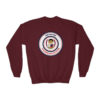 Youth Crewneck Sweatshirt circle logo - Image 19