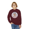 Youth Crewneck Sweatshirt circle logo - Image 21