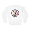 Youth Crewneck Sweatshirt circle logo - Image 2