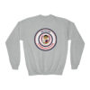 Youth Crewneck Sweatshirt circle logo - Image 13