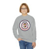 Youth Crewneck Sweatshirt circle logo - Image 15